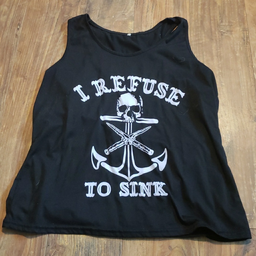 Cute I refuse to sink tank top